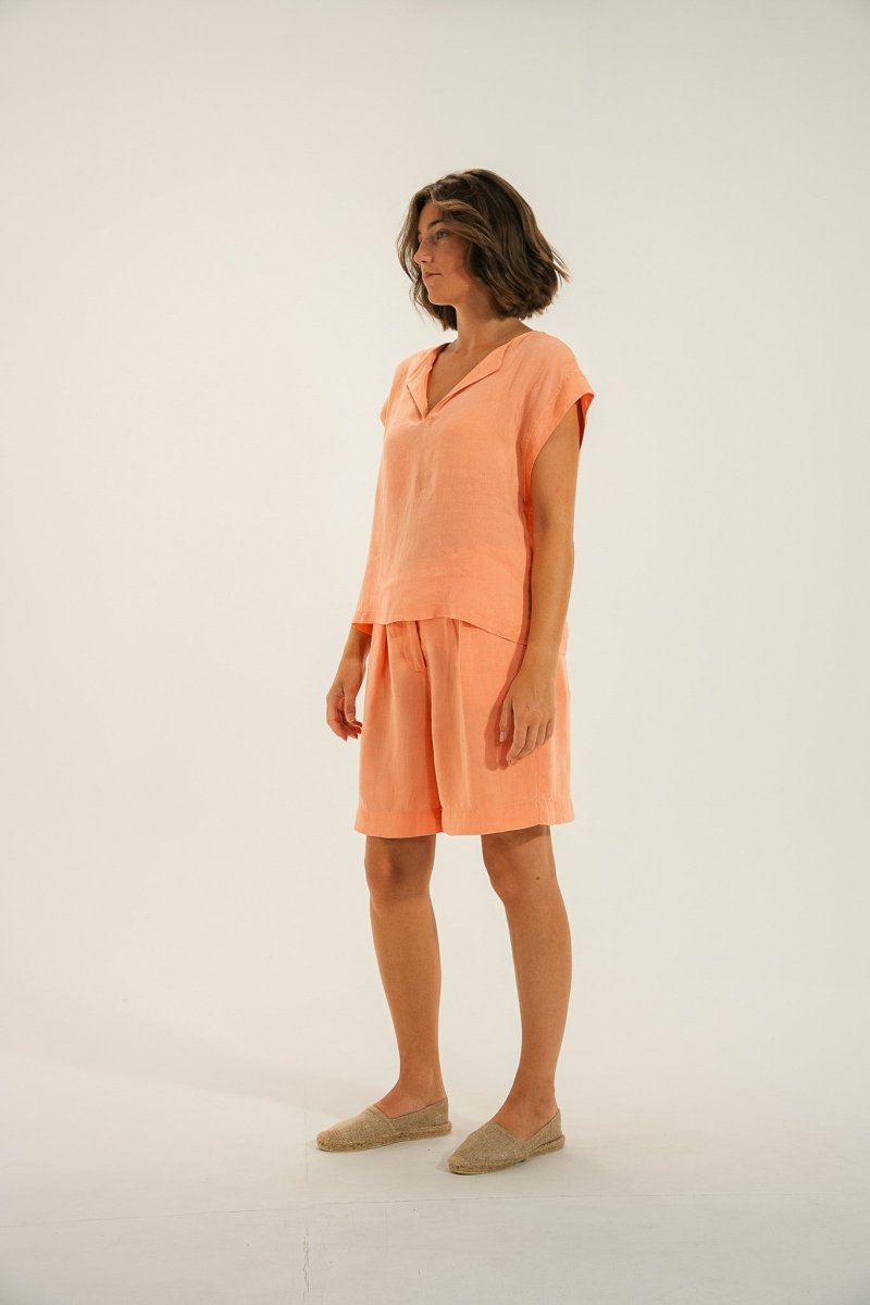 Bermuda en lin BRAGA - Mat de Misaine