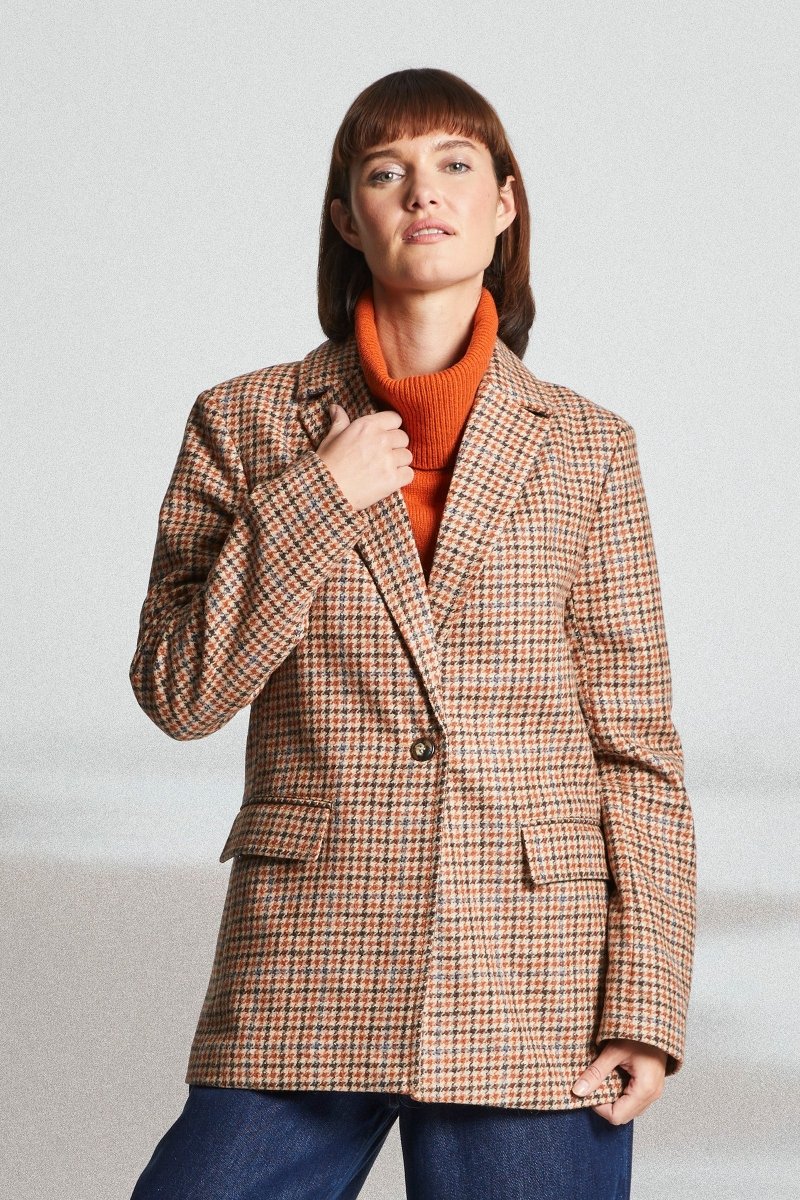 Blazer en motif pied de poule VICKING - Mat de Misaine