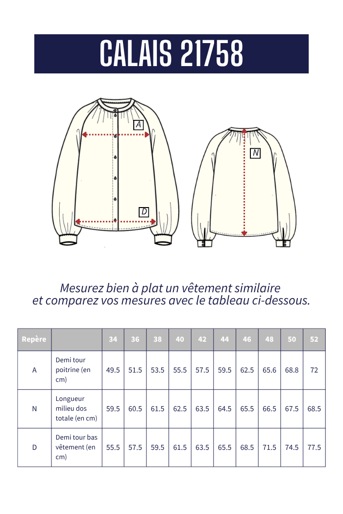 Blouse CALAIS - Mat de Misaine
