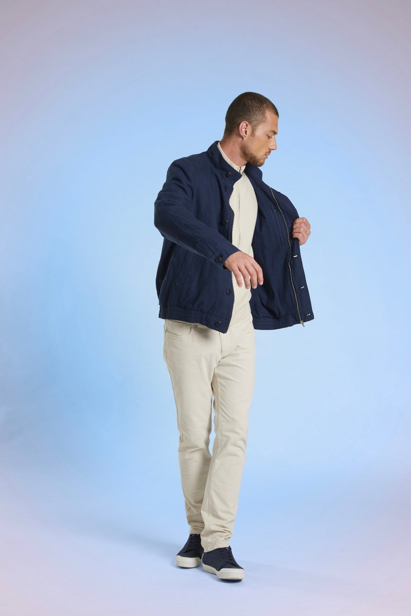 Blouson court en coton/lin BARCELONE - Mat de Misaine