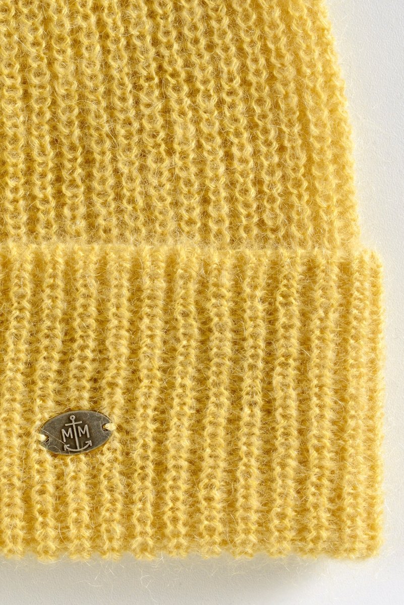 Bonnet avec revers avec mohair - Mat de Misaine