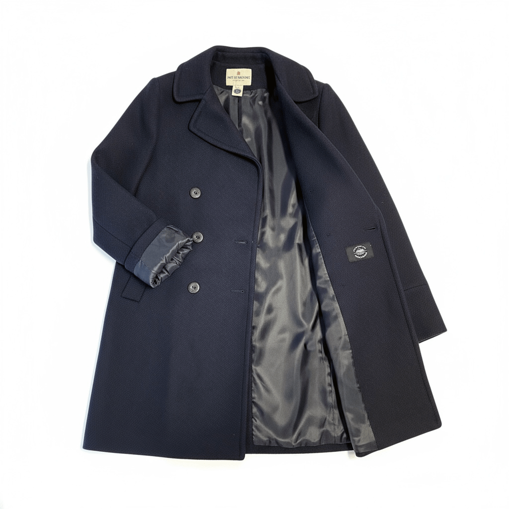 Caban long en drap de laine FLEURY - Mat de Misaine