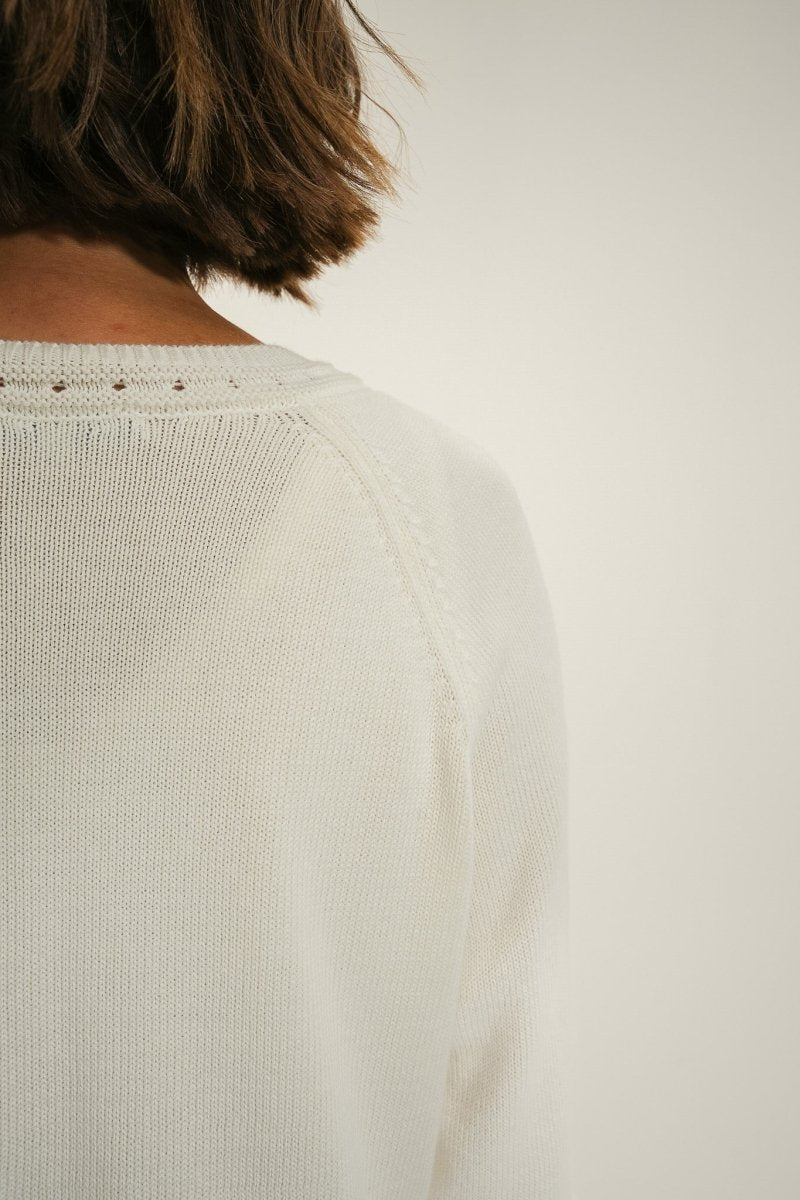 Cardigan boutonné encolure V TAZA - Mat de Misaine