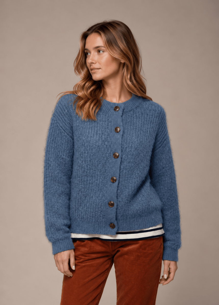 Cardigan boutonné THEA. - Mat de Misaine