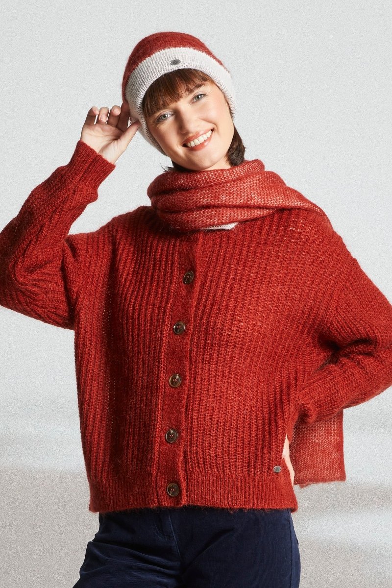 Cardigan grosses mailles THEA - Mat de Misaine