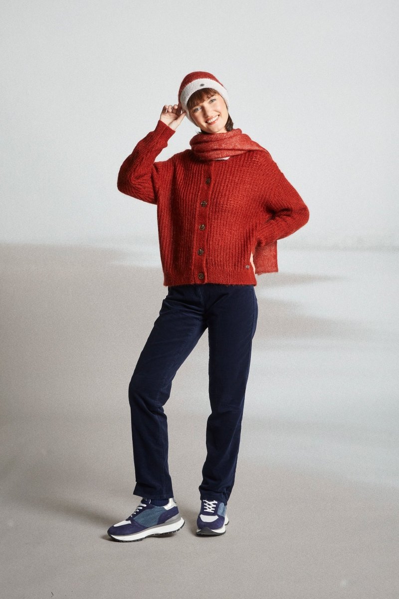 Cardigan grosses mailles THEA - Mat de Misaine
