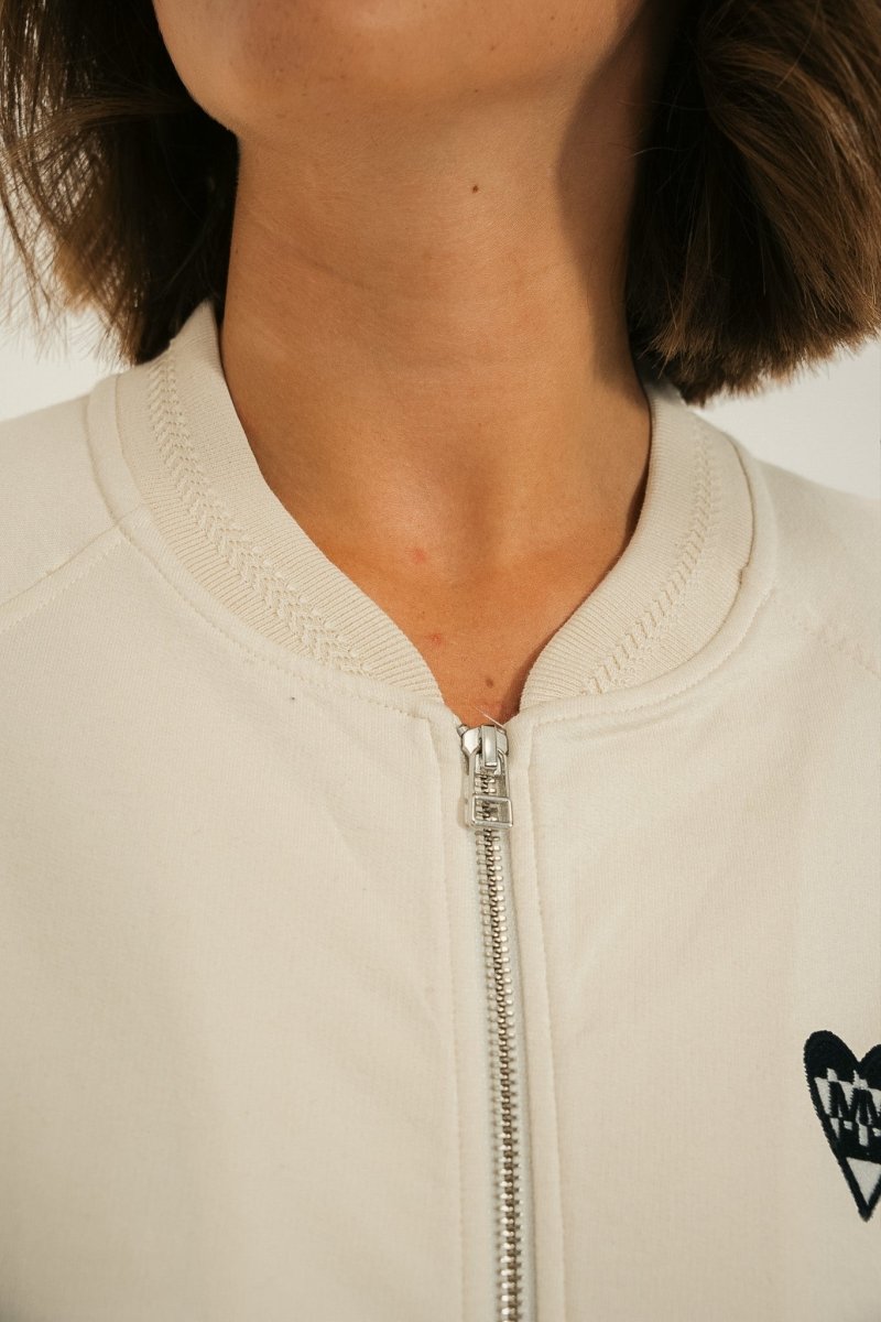 Cardigan rayé zippé MAYA - Mat de Misaine