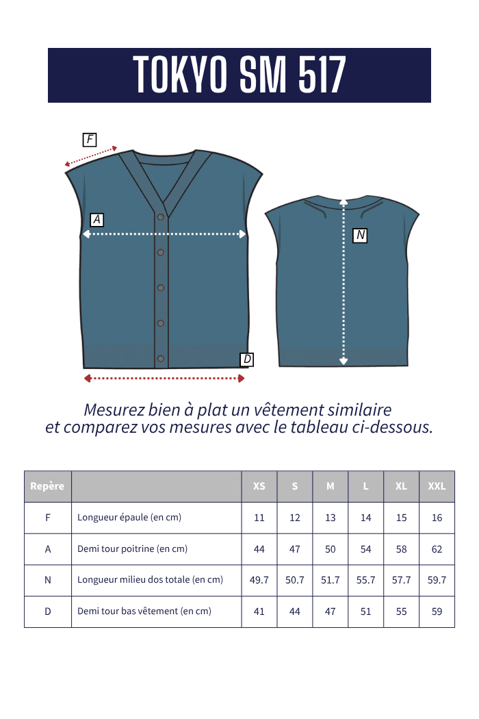 Cardigan sans manches TOKYO - Mat de Misaine