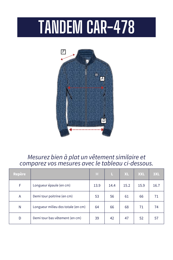 Cardigan zippé TANDEM - Mat de Misaine