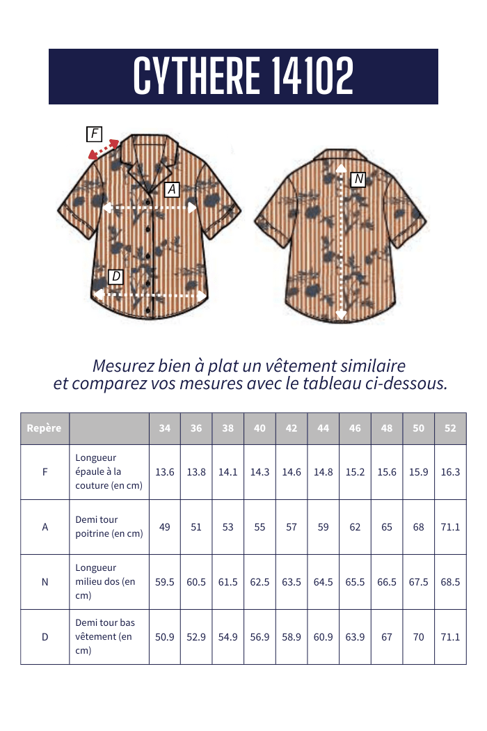Chemise avec col italien CYTHERE - Mat de Misaine