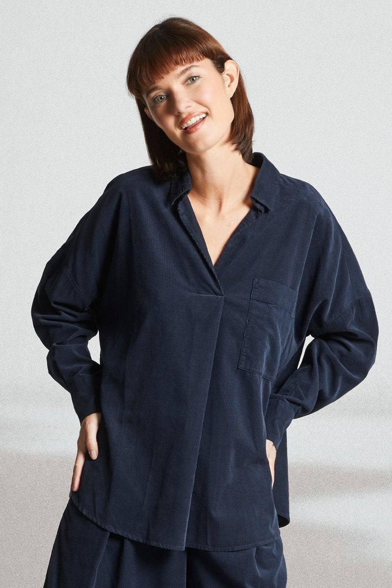 Chemise col vareuse CLARAN - Mat de Misaine