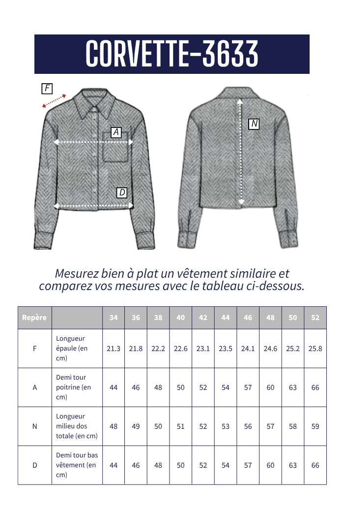 Chemise courte en coton CORVETTE - Mat de Misaine