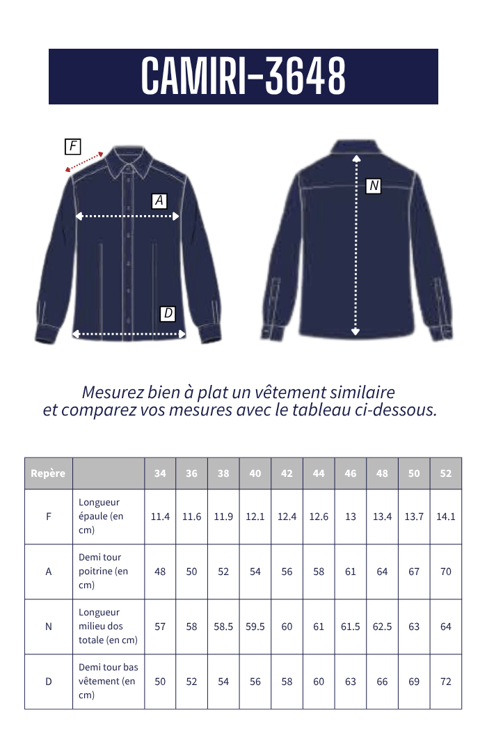 Chemise en coton CAMIRI - Mat de Misaine