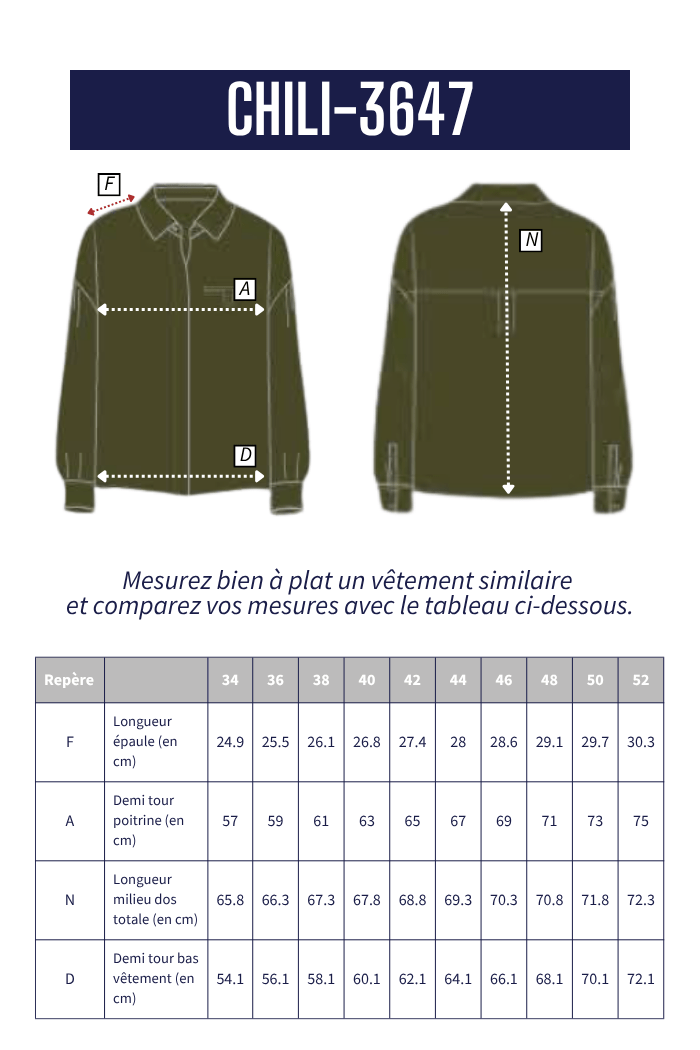 Chemise en coton CHILI - Mat de Misaine