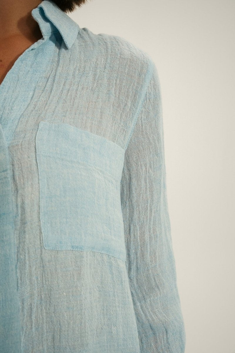 Chemise en lin gaufré CYCLADE - Mat de Misaine