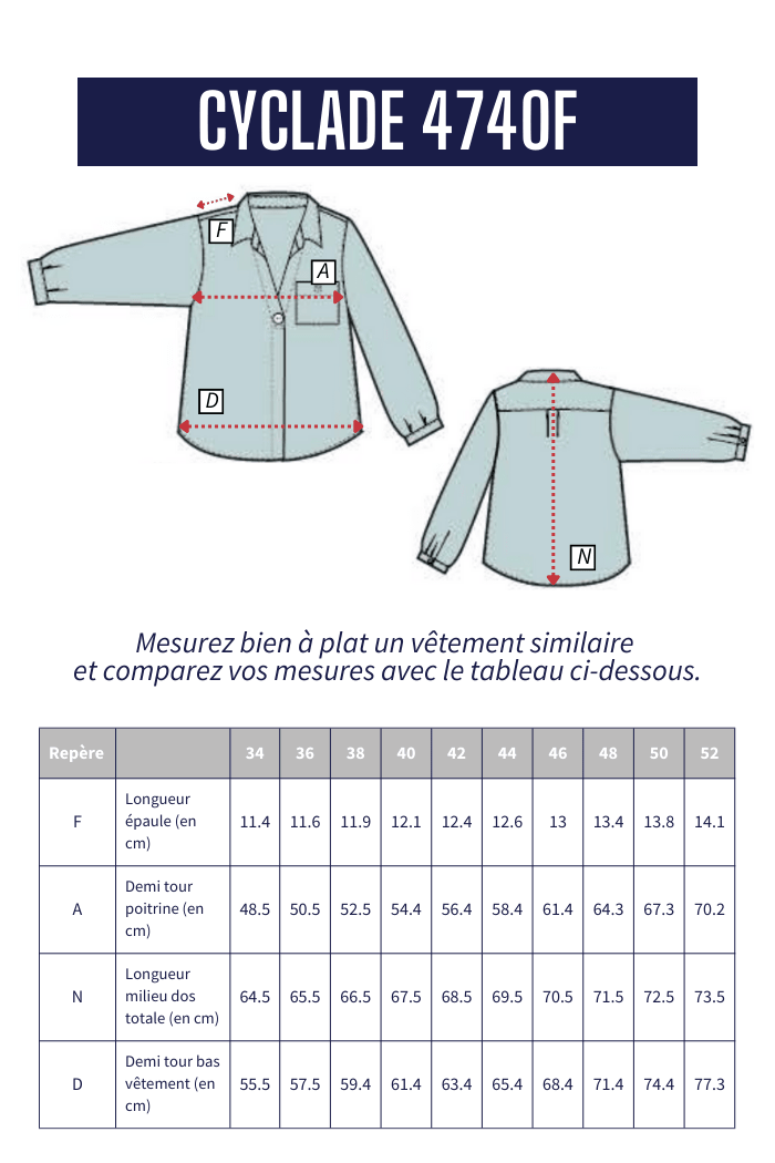 Chemise en lin gaufré CYCLADE - Mat de Misaine