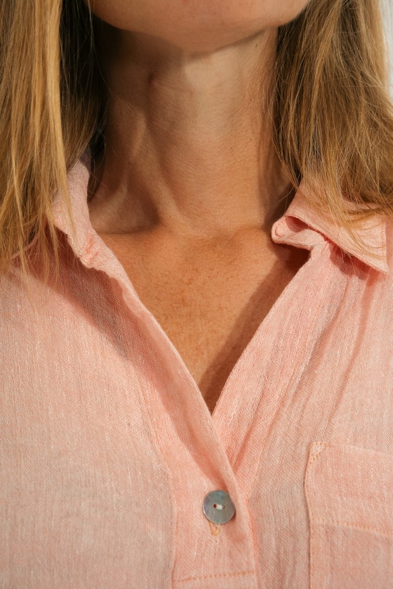 Chemise en lin gaufré CYCLADE - Mat de Misaine