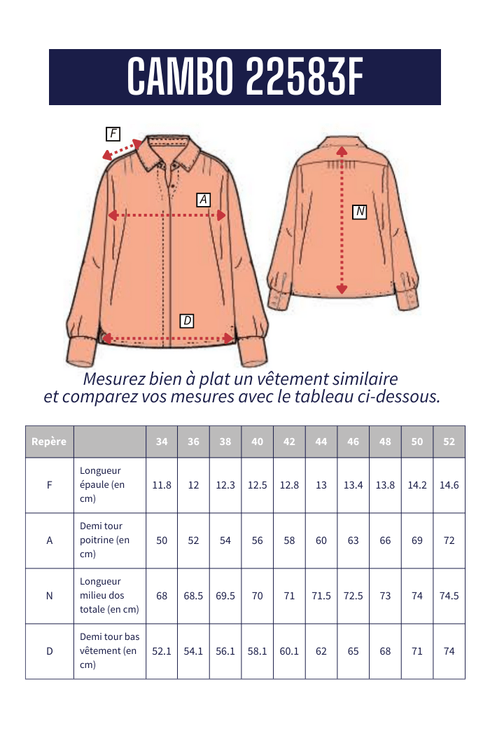 Chemise en lin léger CAMBO - Mat de Misaine