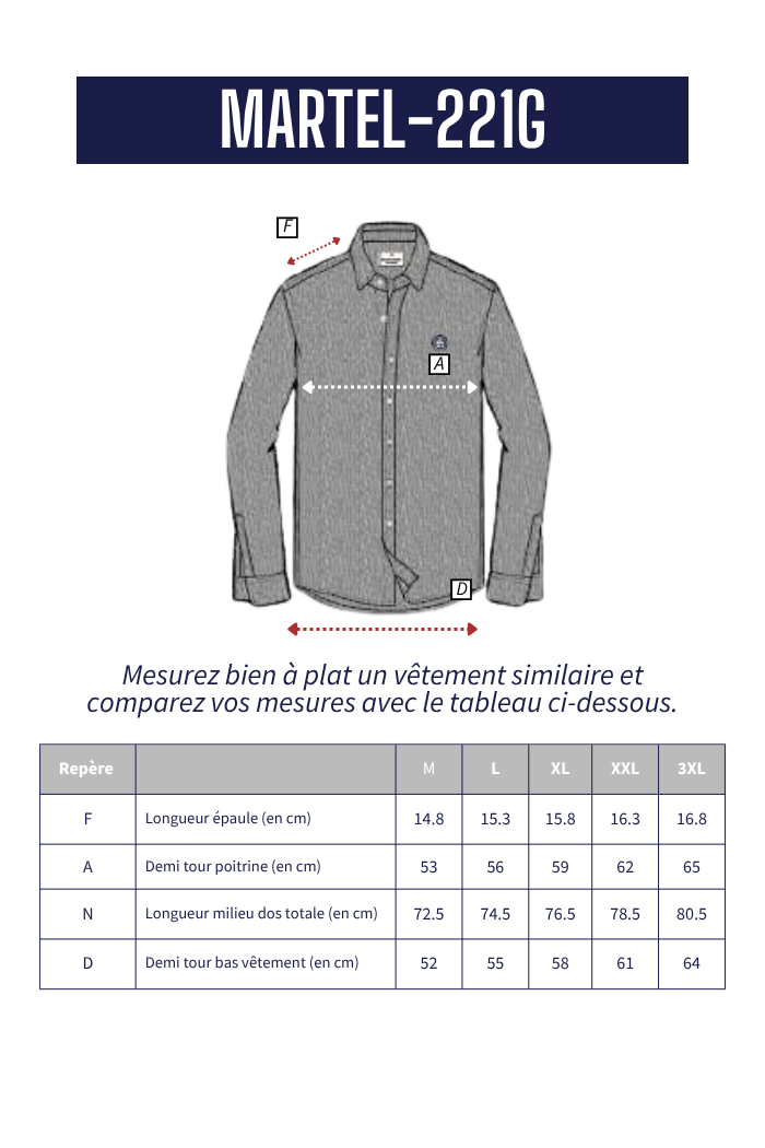 Chemise en maille MARTEL - Mat de Misaine