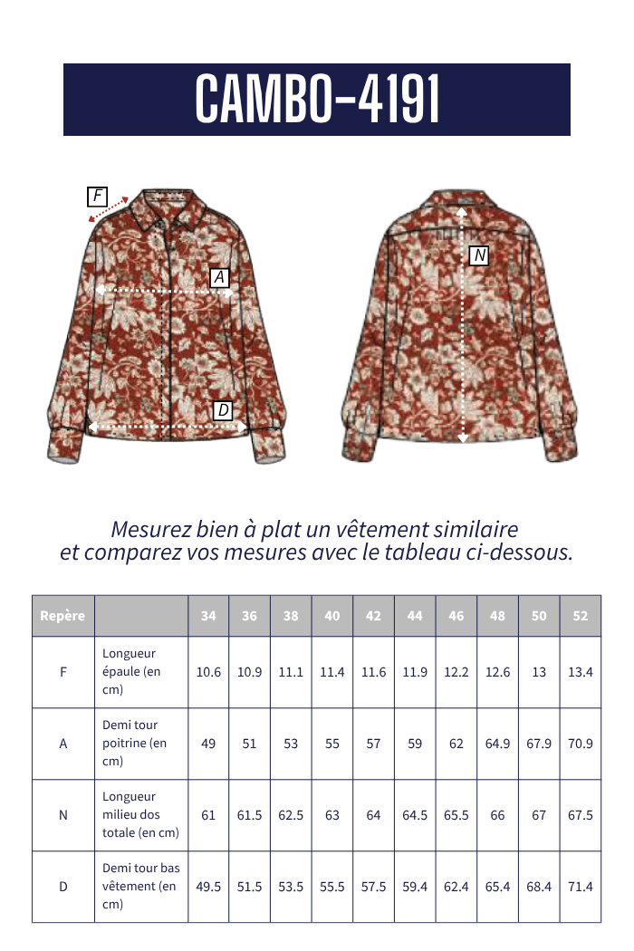 Chemise en viscose CAMBO - Mat de Misaine