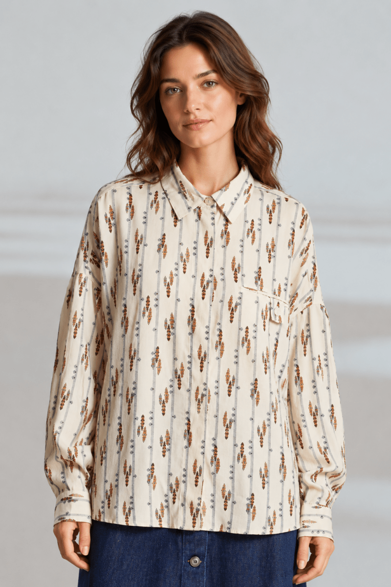 Chemise imprimée en viscose CHILI - Mat de Misaine