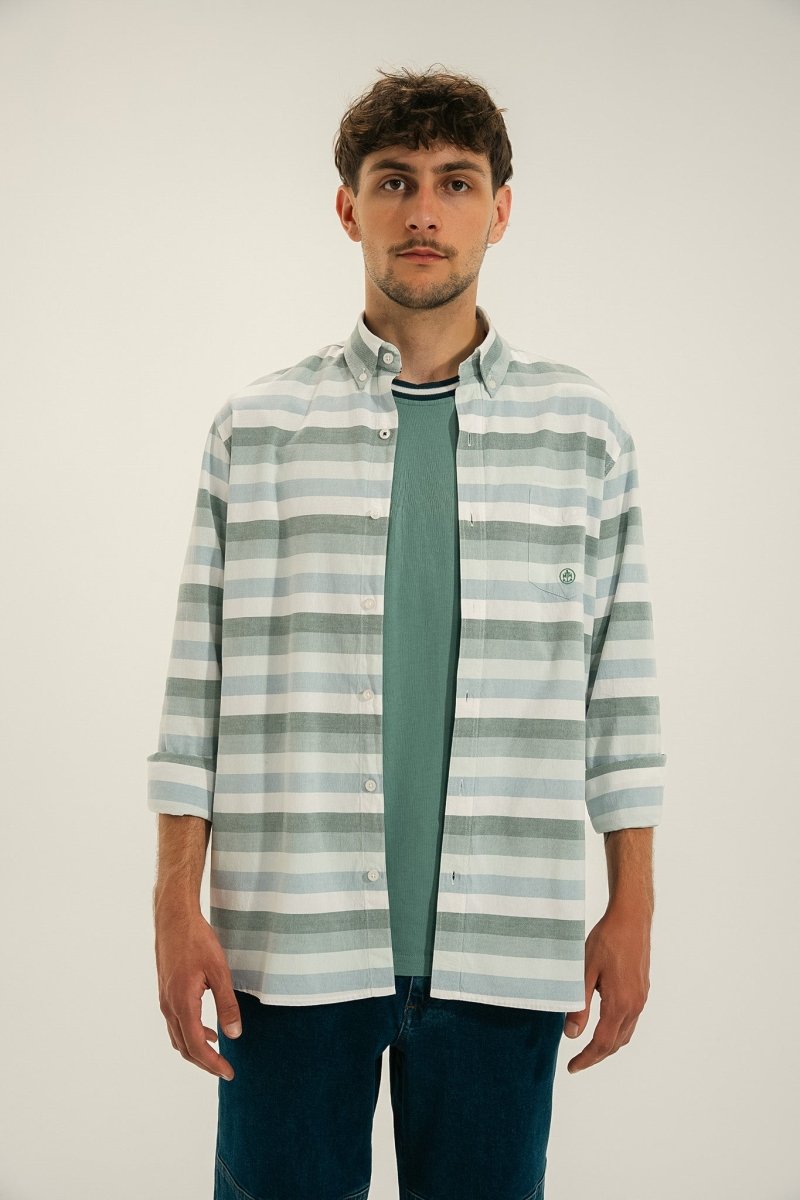 Chemise larges rayures COPILO - Mat de Misaine