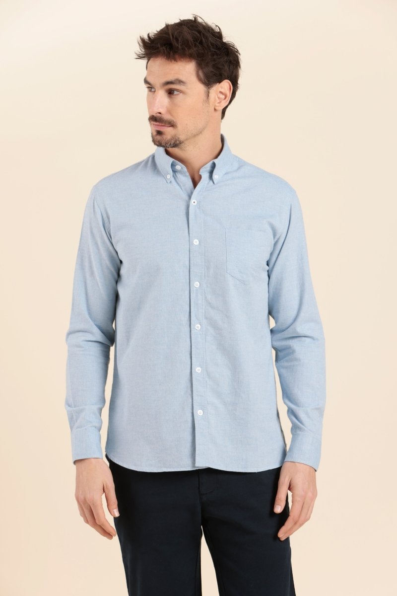 chemise manches longues homme coton - Mat de Misaine