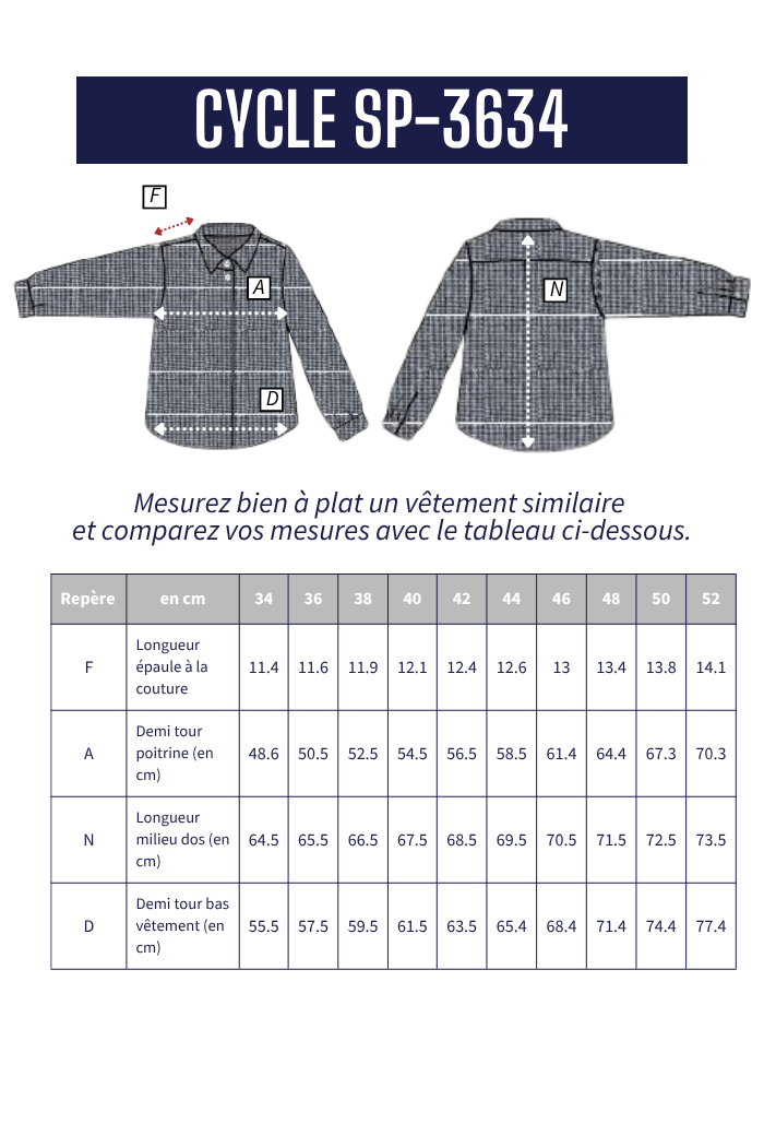 Chemise micro carreaux CYCLE - Mat de Misaine