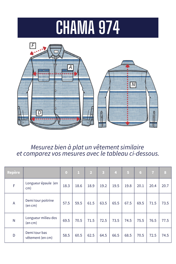 Chemise rayée CHAMA - Mat de Misaine
