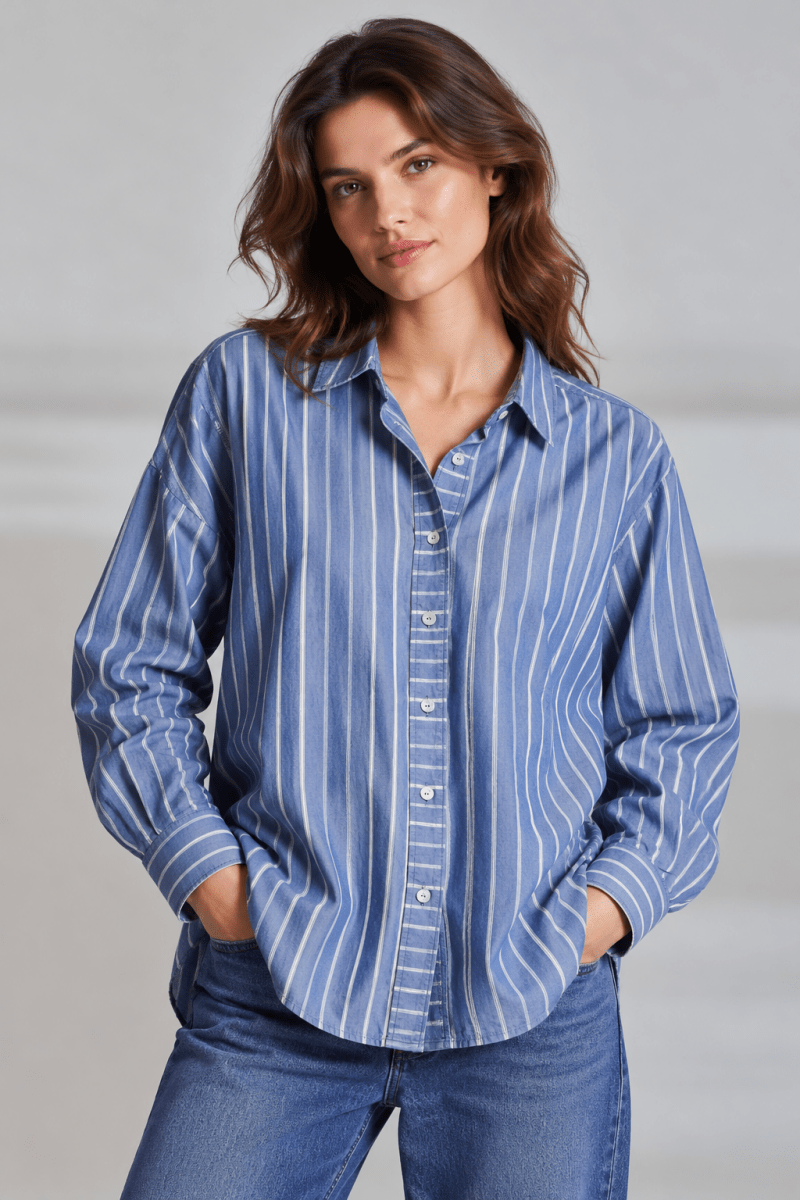 Chemise rayée en coton CORDOVA - Mat de Misaine