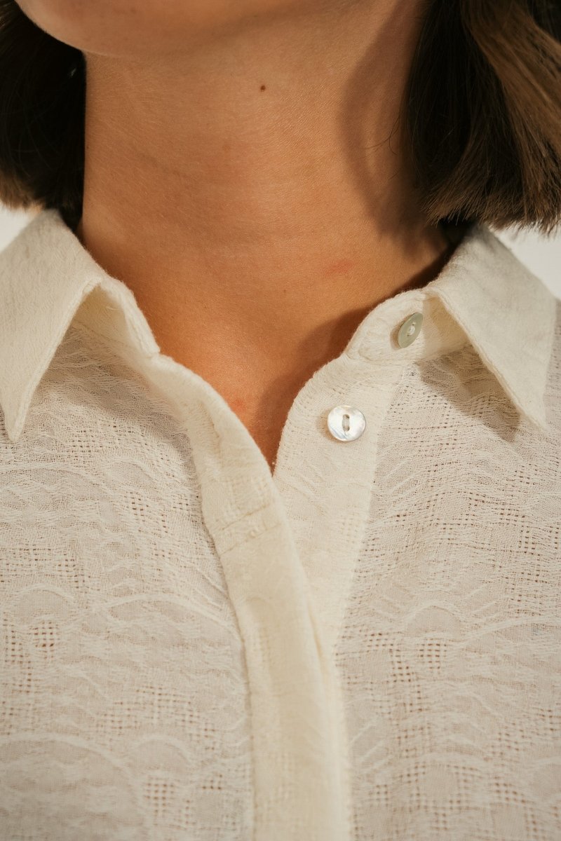 Chemise sans manches avec motisf ajourés CALA - Mat de Misaine