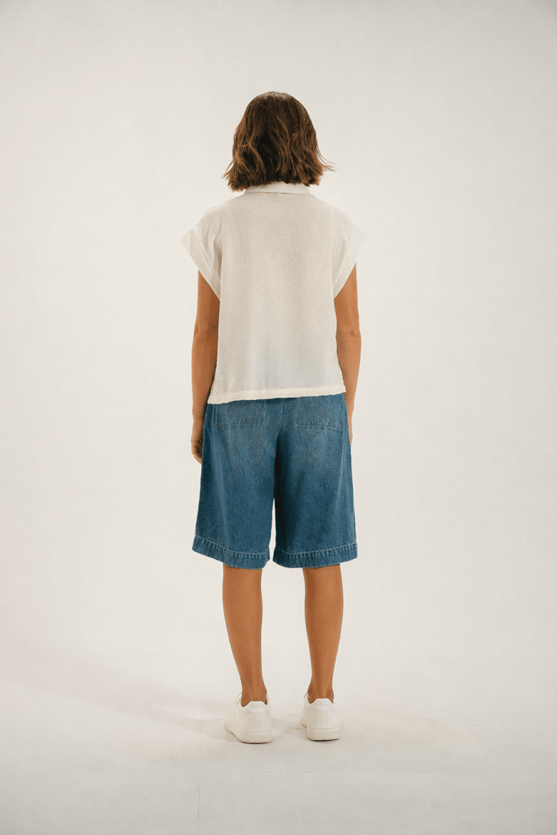 Chemise sans manches avec motisf ajourés CALA - Mat de Misaine