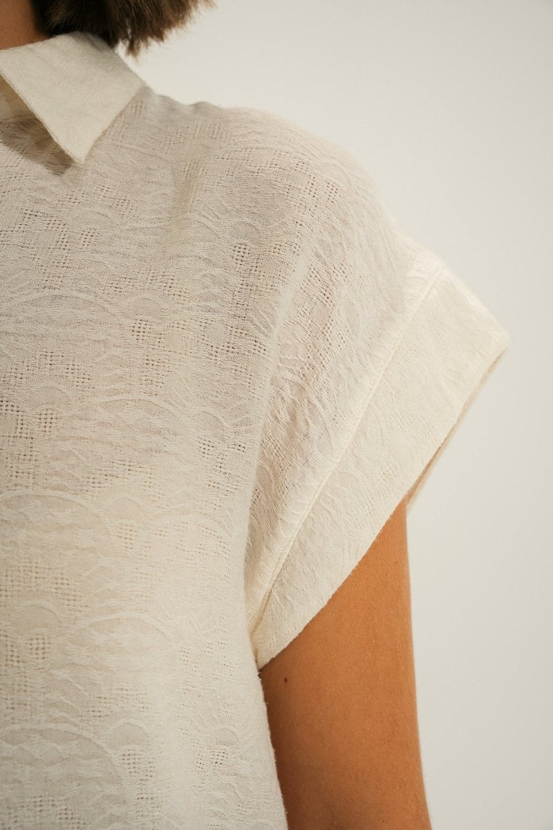 Chemise sans manches avec motisf ajourés CALA - Mat de Misaine