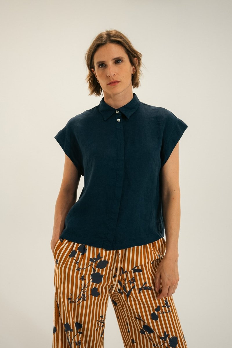 Chemise sans manches en lin CALA - Mat de Misaine