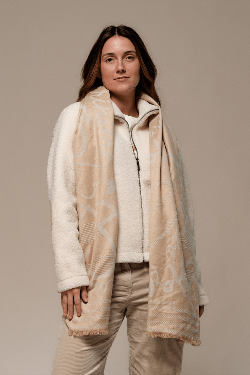 Écharpe COEUR en jacquard - Mat de Misaine