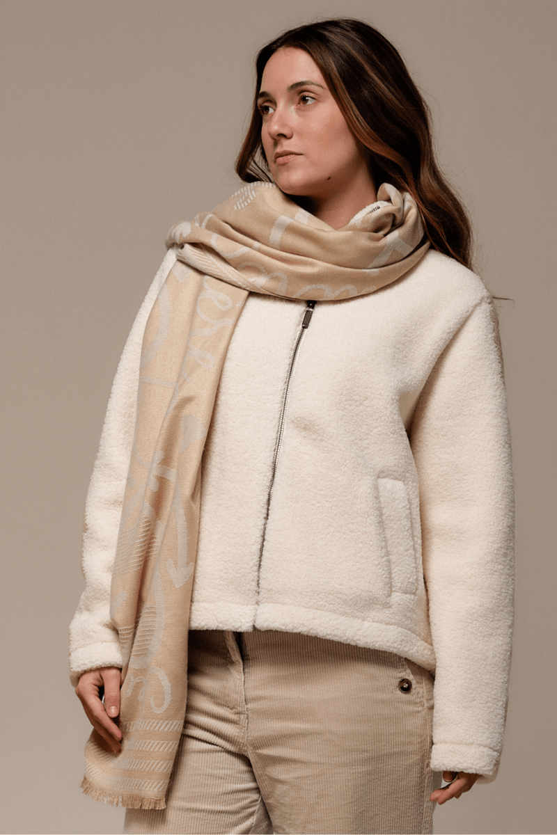 Écharpe COEUR en jacquard - Mat de Misaine