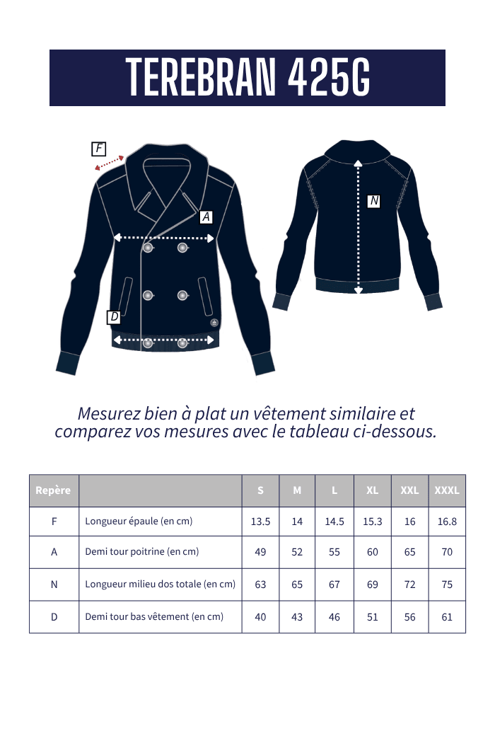 Gilet col caban TEREBAN - Mat de Misaine
