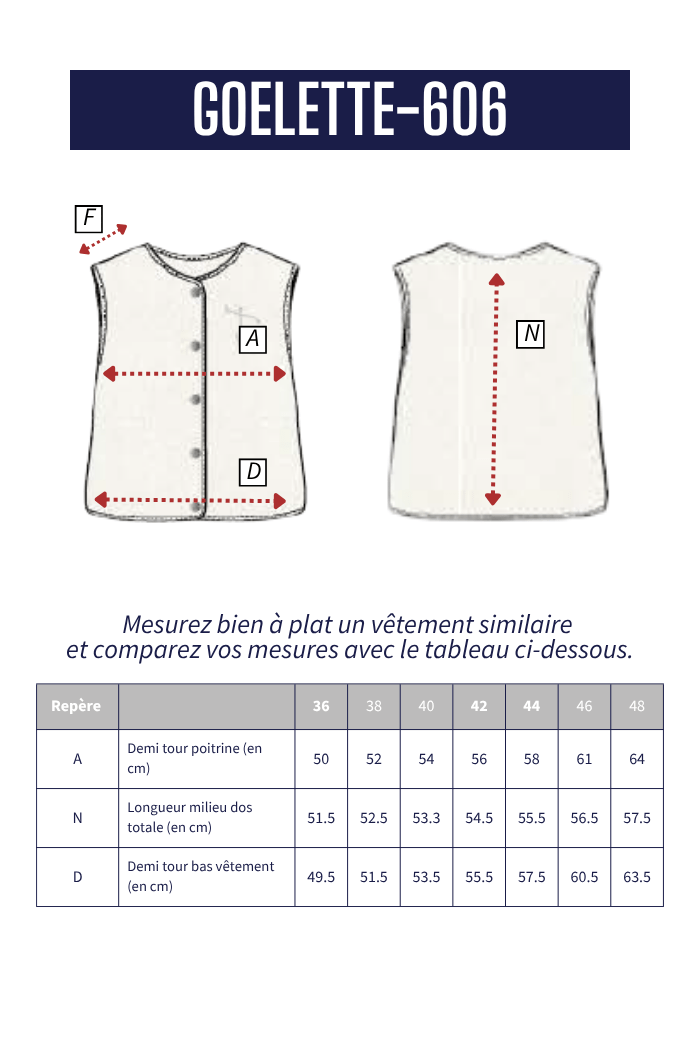 Gilet sans manches GOELETTE - Mat de Misaine