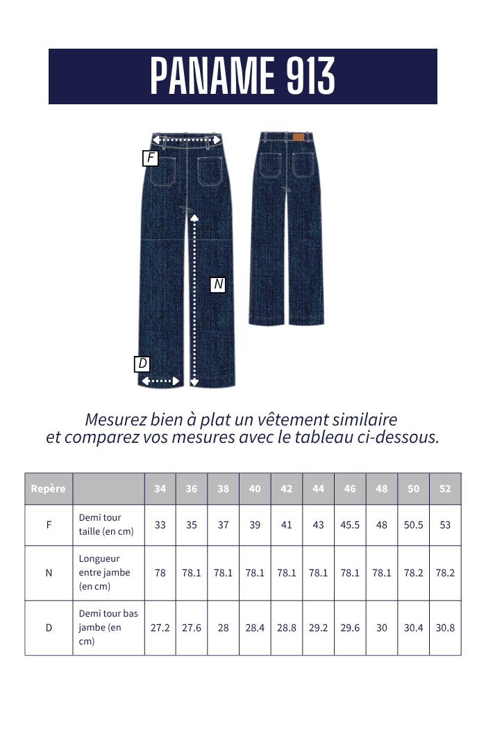 Jean large PANAME - Mat de Misaine
