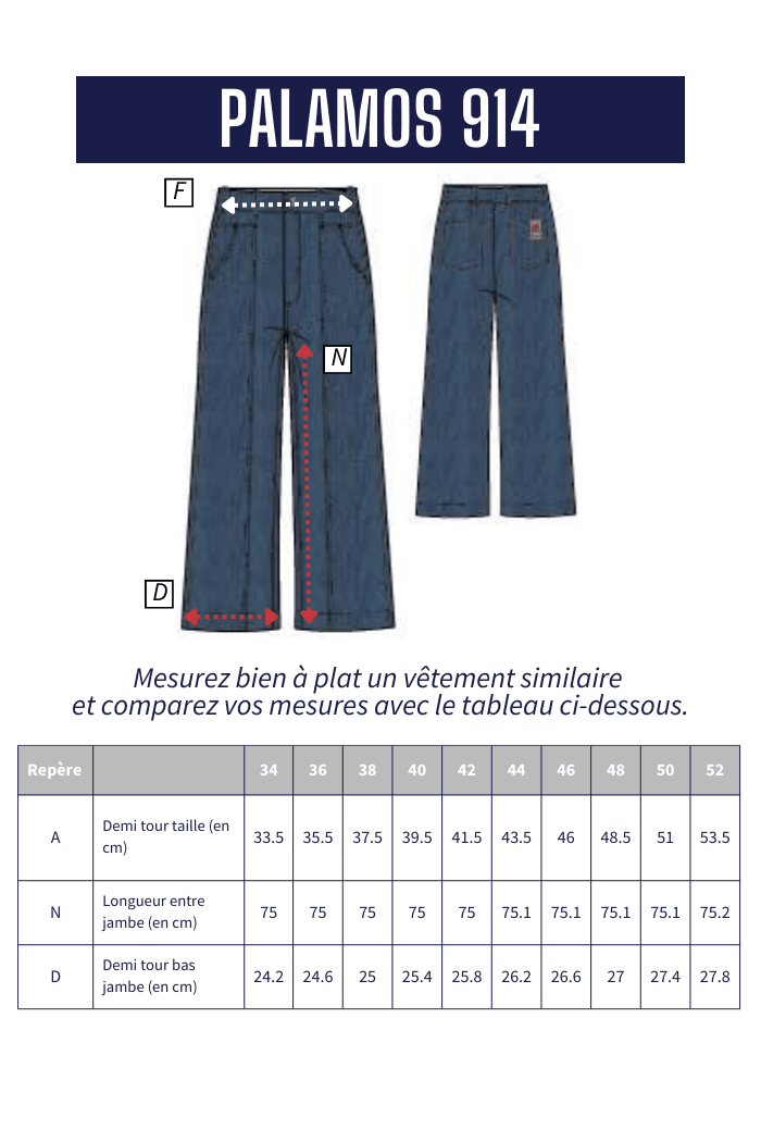 Jeans droit PALAMOS - Mat de Misaine