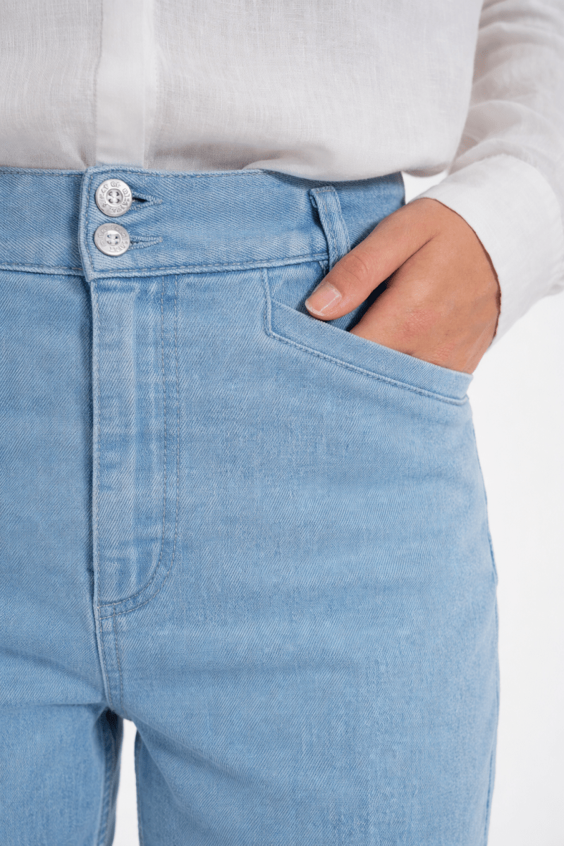 Jeans élastiquée jambe arrondie PONTY - Mat de Misaine