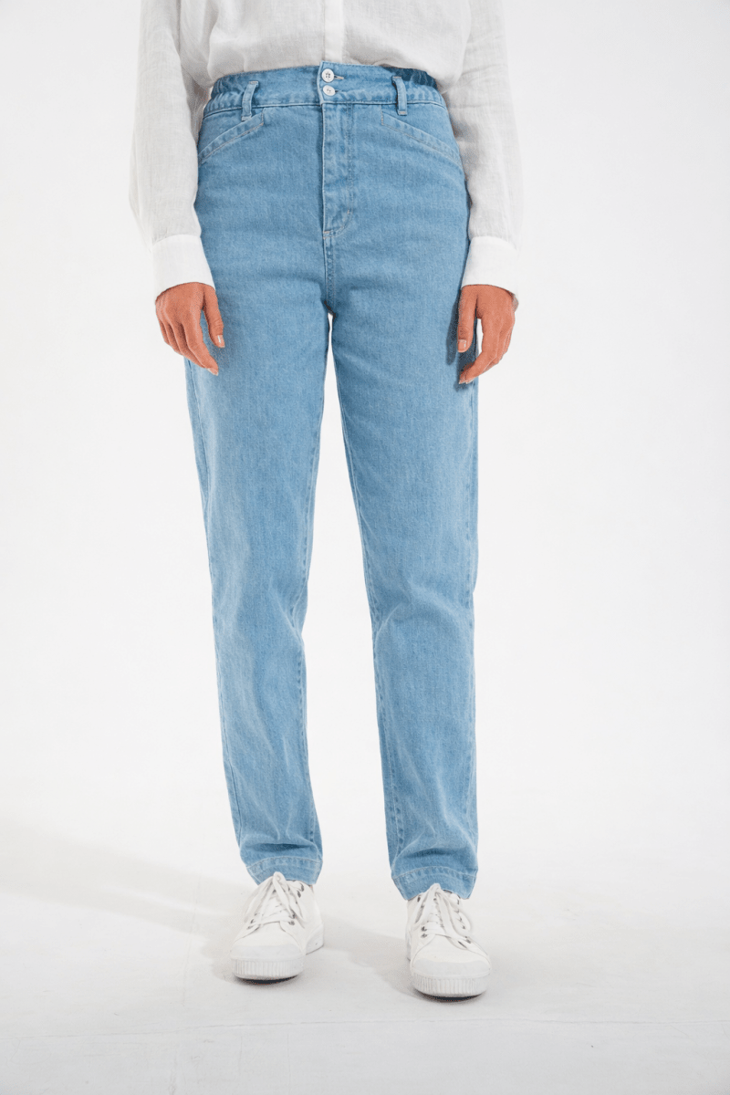 Jeans élastiquée jambe arrondie PONTY - Mat de Misaine