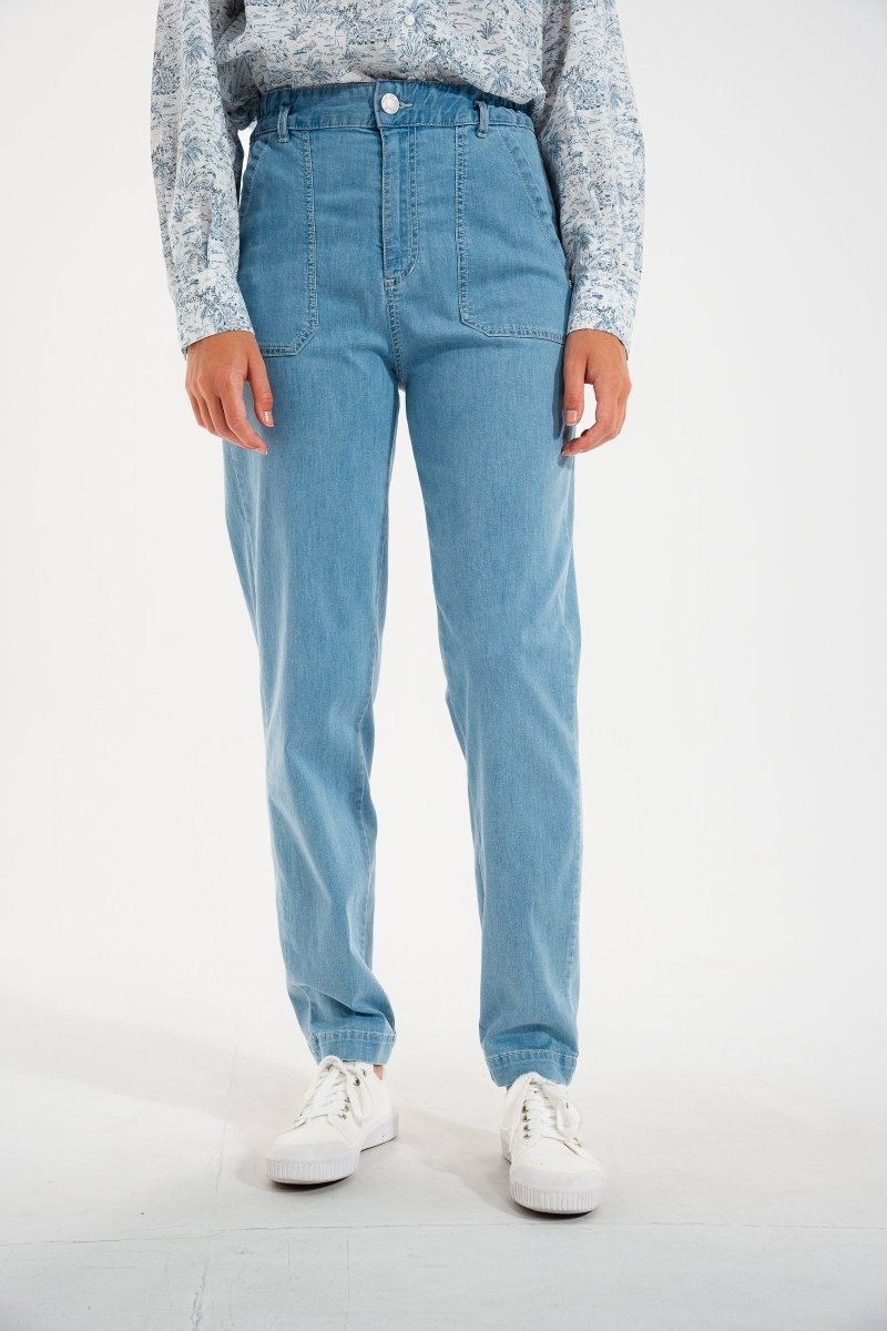 Jeans élastiquée jambe arrondie PONTY - Mat de Misaine