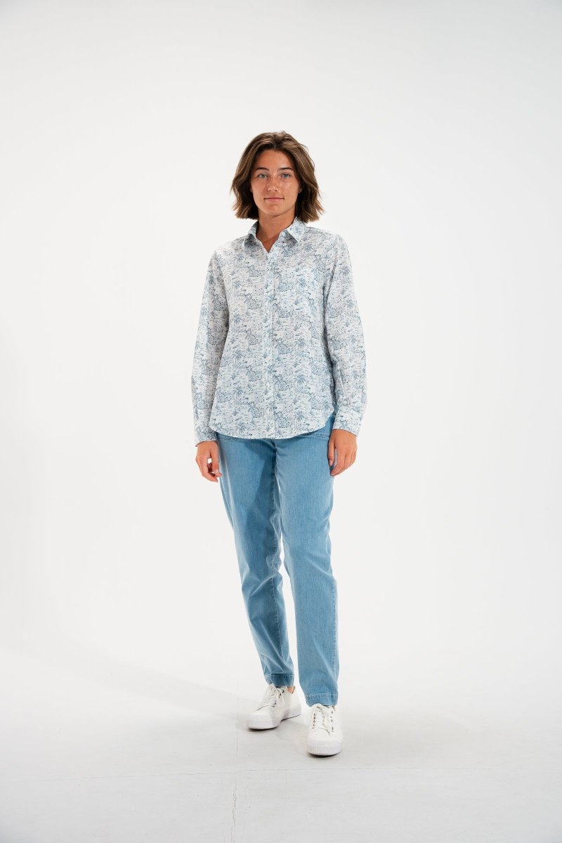 Jeans élastiquée jambe arrondie PONTY - Mat de Misaine