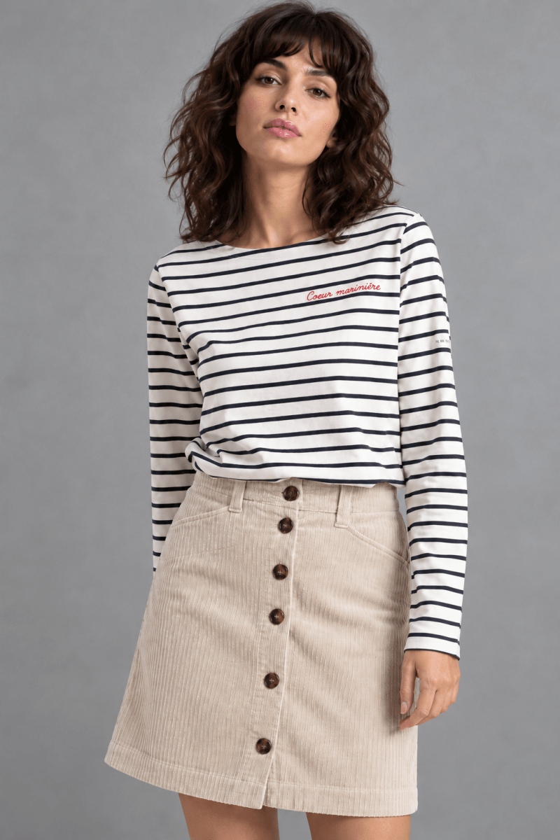 Jupe courte en velours JAIE - Mat de Misaine