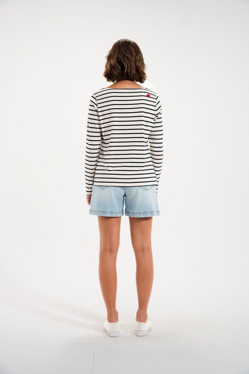 Marinière broderie cœur VENTEST - Mat de Misaine