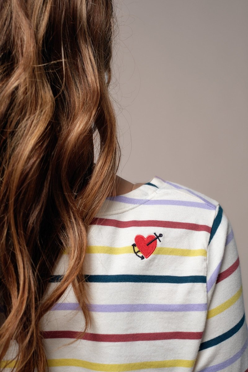 Marinière broderie cœur VENTEST - Mat de Misaine