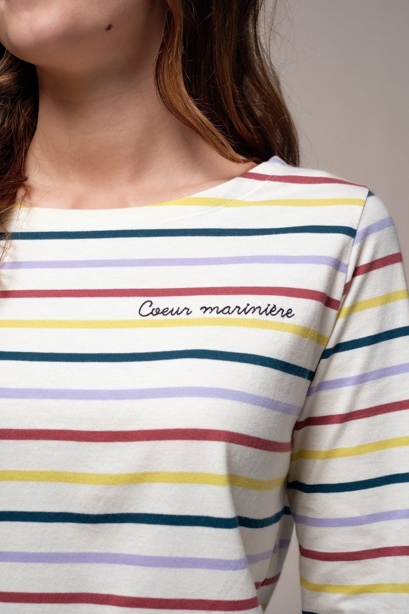 Marinière broderie cœur VENTEST - Mat de Misaine