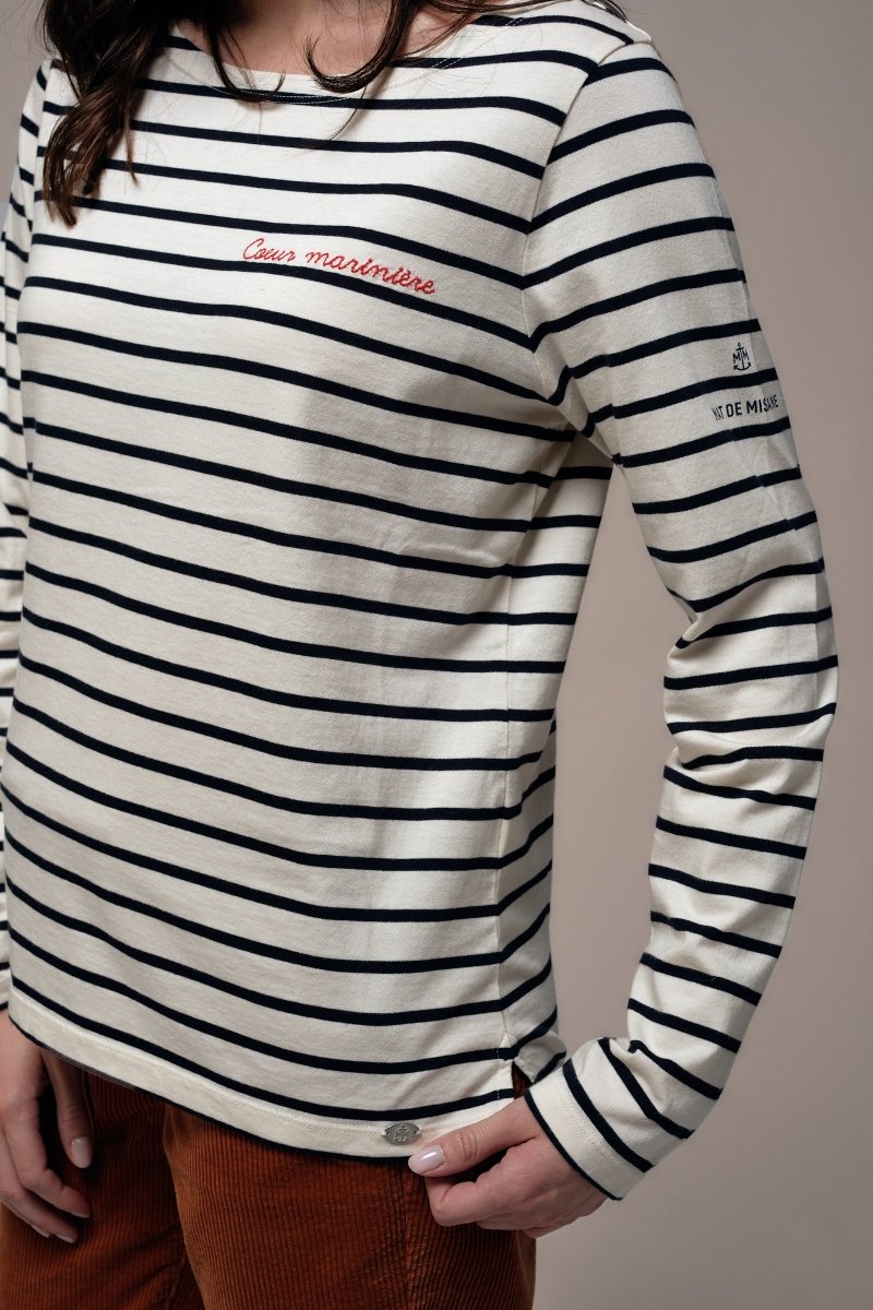 Marinière broderie cœur VENTEST - Mat de Misaine