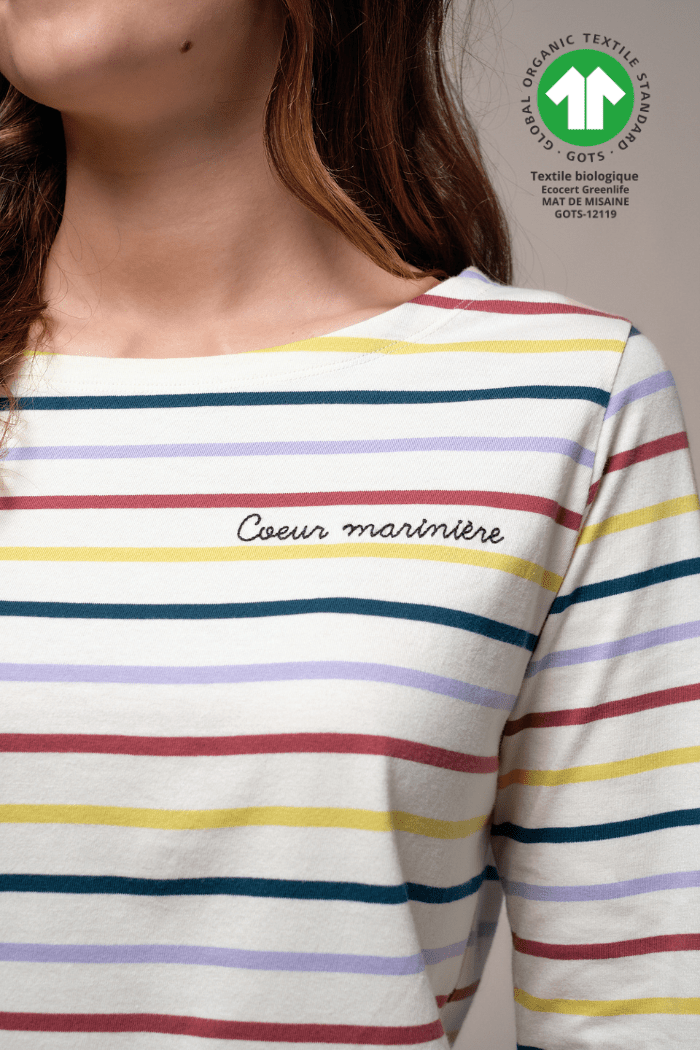 Marinière broderie cœur VENTEST - Mat de Misaine